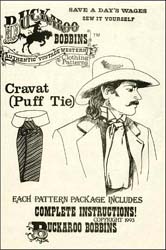 Pattern for Cravat or Puff Tie,
all sizes, complete instructions